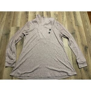 Bluetime Shirt, Women's Size Medium, Brown, Long Sleeve, Front Side Buttons